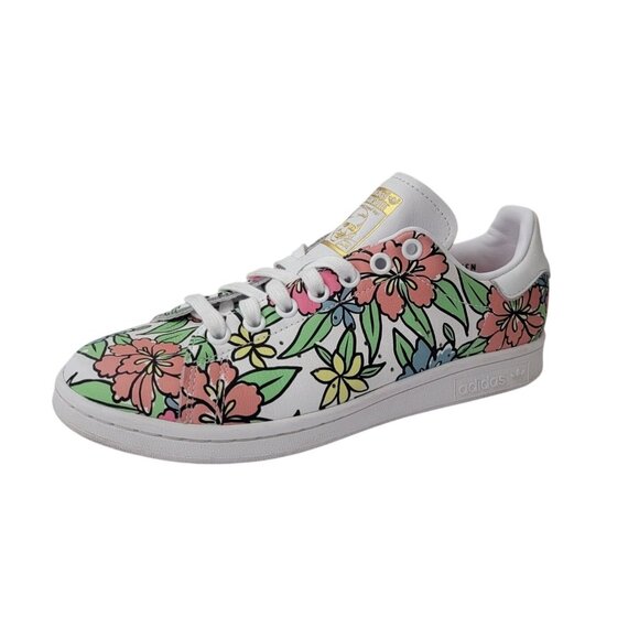 adidas Shoes - Adidas Originals Stan Smith Floral Leather Sneakers Women's Sz 6.5 GV7896